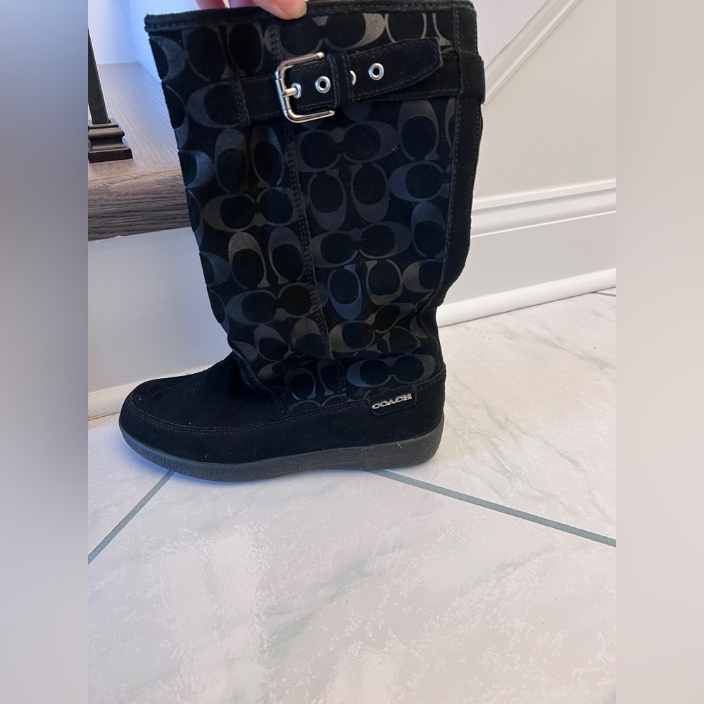 Coach Tanesha Suede Mid-Calf Boot Size 7.5B - Picture 3 of 13